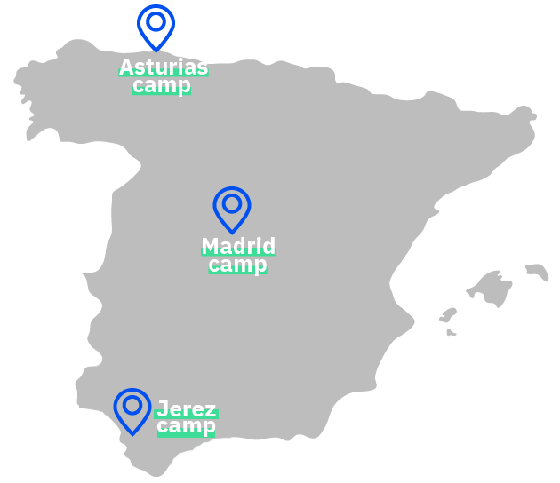 Mapa España Berlitz Camps